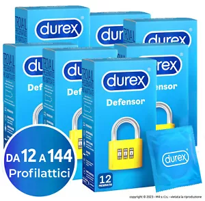 Preservativi Durex Defensor Extra Safe Resistenti Profilattici Easy - On - Foto 1 di 13