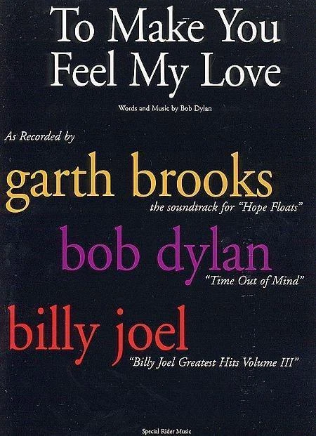 to Make You Feel My Love Song Sheet Music 1997 Bob Dylan Garth Brooks Billy Joel