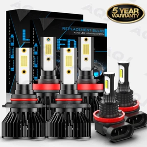 For Toyota Prius 2010-2015 6000K LED Headlight High Low + Fog Light Bulbs Combo - Bild 1 von 21