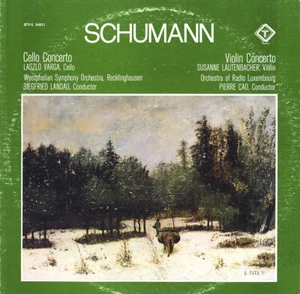 SCHUMANN Violin Concerto LAUTENBACHER Cello Concerto VARGA Turnabout QTVS-34631 - Picture 1 of 3