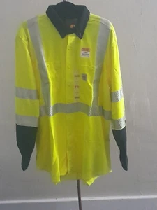 NWT Carhartt Flame-Resistant High Visibility Force Shirt-Long Sleeve-Size Mediu - Picture 1 of 5