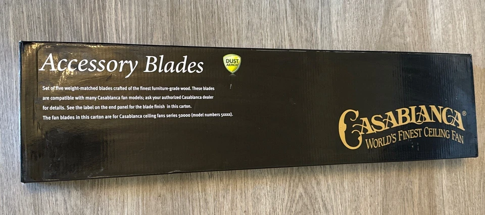 Casablanca 25" Indoor Veneer Reversable  Blades 5 Pc Walnut/ Burnt Walnut 99009 - Image 1 of 4