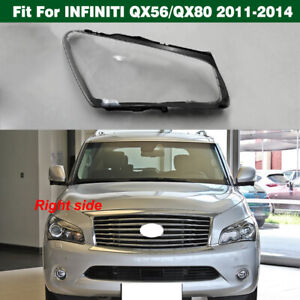 Headlight Lens Cover Housing + Seal Glue Right For Infiniti QX56/QX80 2011-2014