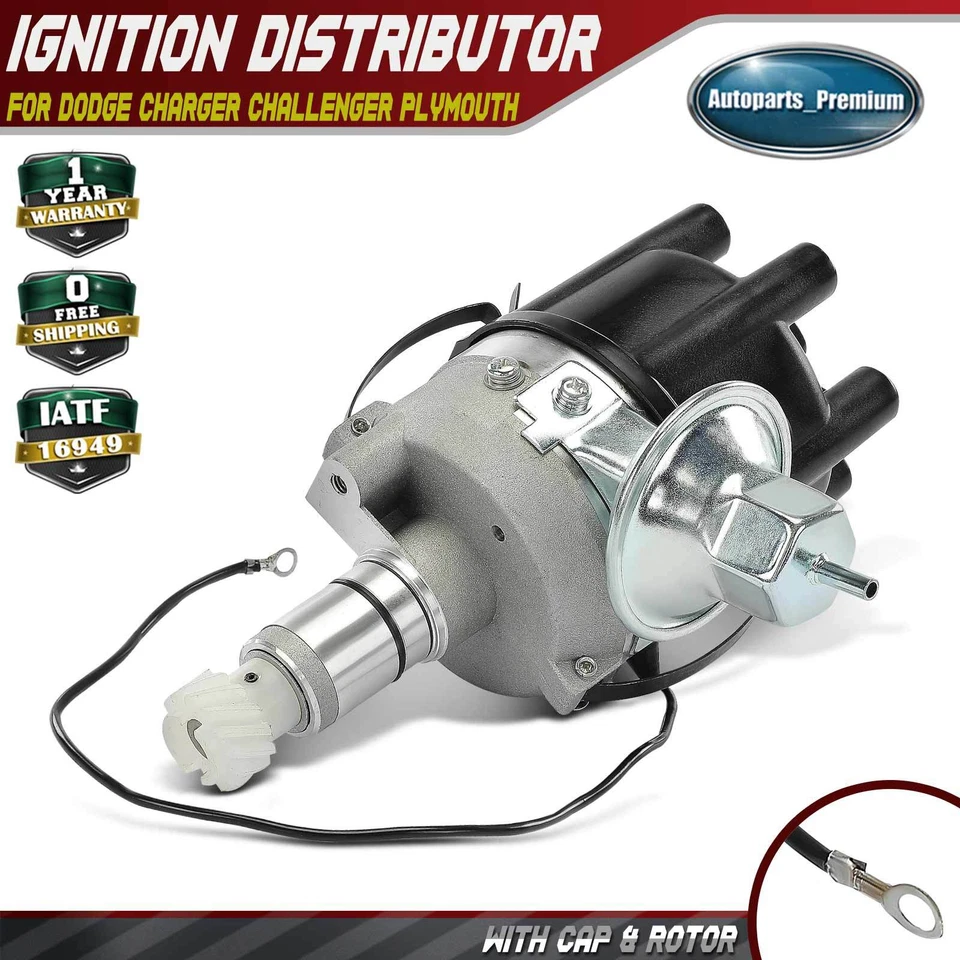Ignition Distributor for Dodge Charger Challenger Dart Plymouth Belvedere Custom - Image 1 of 4