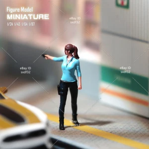 1/24 Escena Accesorios Claire Niña Pistola Miniaturas Figuras Modelo Para Coches Vehículo Juguetes - Imagen 1 de 8