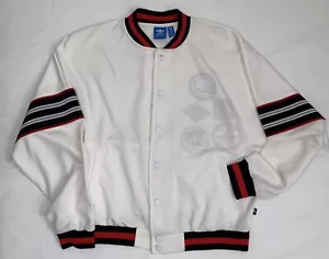 CHAQUETA TENIS MUJER ADIDAS talla M blanca logotipos 3D 3 rayas la marca - Imagen 1 de 10