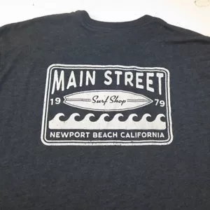 MAIN STREET SURF SHOP NEWPORT BEACH CALIFORNIA T-SHIRT T-SHIRT Herren S blau - Bild 1 von 4