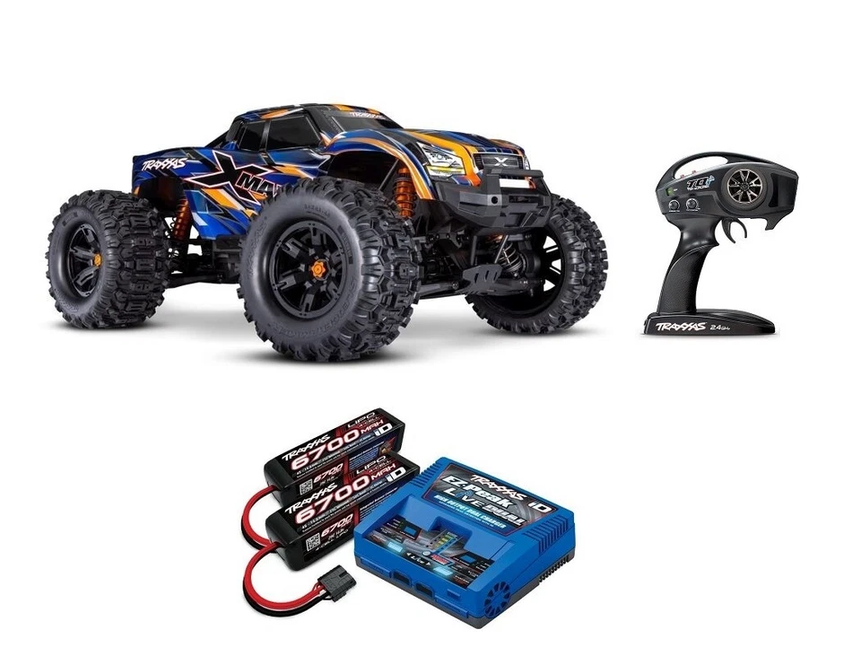Traxxas 77096-4 X-Maxx 8S 1/5 4WD TQi TSM Belted 8S-Power-Pack Orange