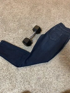 Maurices Jeans Women's 7/8 Low Rise Regular Fit Bootcut Dark Wash Denim - Picture 1 of 8