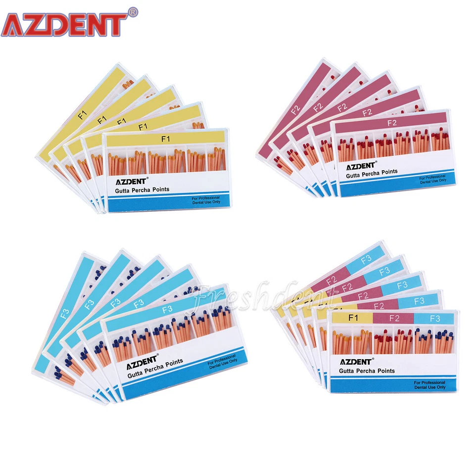 Dental Endo Gutta Percha Points Tips Root Canal Obturation  F1 F2 F3 0.02-0.06 - Image 1 of 4