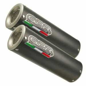 GPR EXHAUST DUCATI Monster 1100 2009/10 HOMOLOGATED DUAL SLIP-ON EXHAUST M3 BLAC - Picture 1 of 9