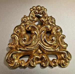 Broche PIN de filigrana vintage TONO DORADO - Imagen 1 de 5