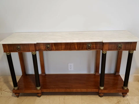 MID CENTURY FRENCH EMPIRE JOHN WIDDICOMB CONSOLE SIDEBOARD ENTRANCE TABLE Cover