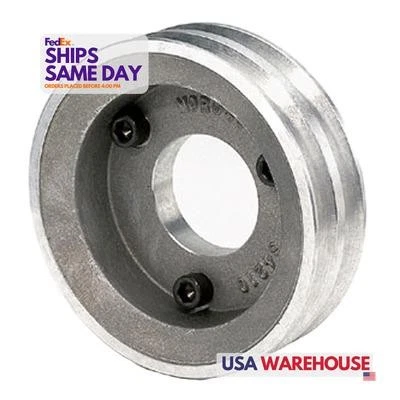 Moroso 64210, One Natural Aluminum Dbl Grv Pulley High Performance & Racing Part - Image 1 of 4