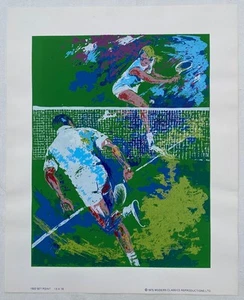 Vintage TED TENABE "Set Point" Modern Silkscreen Serigraph Print. Tennis 1975 - Picture 1 of 13