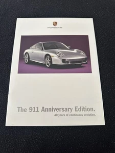 Porsche 911 Carrera 2004 40 aniversario folleto raro 996 cupé catálogo de ventas - Imagen 1 de 6