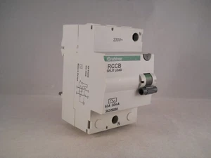 Crabtree Starbreaker RCCB 63 Amp 30mA 2 Pole Split-Load RCD 63A 363/S030 - Picture 1 of 4