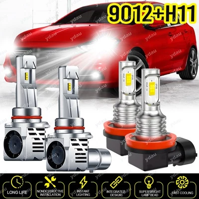 Faros LED blancos de haz alto bajo antiniebla para GMC Acadia 6500K 2013-2019 Foto 1 de 4