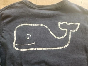 Vineyard Vines Shirt Size M (12-14) Youth Blue White Whale Long Sleeve - Picture 1 of 6