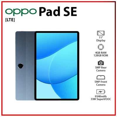 (Wi-Fi+4G) OPPO Pad SE LTE 4GB+128GB BLUE Bluetooth Octa Core Android PC Tablet - Image 1 of 4