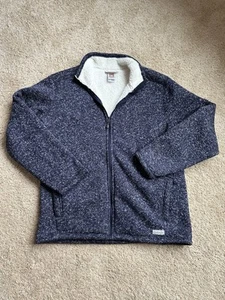 Men’s Avalanche Navy Blue Sherpa Lined Sweater Jacket Size XL - Picture 1 of 4