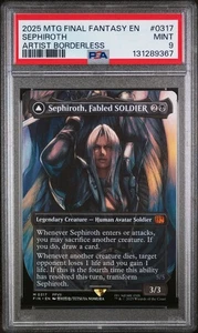 MTG Final Fantasy Sephiroth Fabled Soldier #0317 Borderless Non-Foil PSA 9 - Picture 1 of 2
