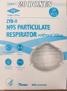 N95 (400er PACK) GESICHTSMASKE / ATEMSCHUTZMASKE N95 20 PRO BOX - Bild 1 von 5