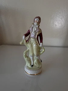 Viktorianischer Mann Junge Figur Porzellan 7,5" groß - Bild 1 von 5