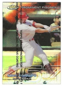 1999 Finest Prominent Figures #42 Mark McGwire St. Louis Cardinals 448/457 BV$30 - Picture 1 of 1