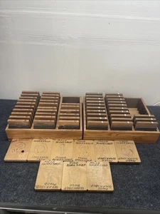 Accucut Ellison Holzformen komplett Groß- & Kleinbuchstaben Alphabet/Zahlen 5x6 - Bild 1 von 5