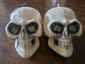 2 Molde Soplado De Colección Esqueleto Calavera Halloween Horror Calavera Blucky Prop Retro Divertido - Imagen 1 de 12