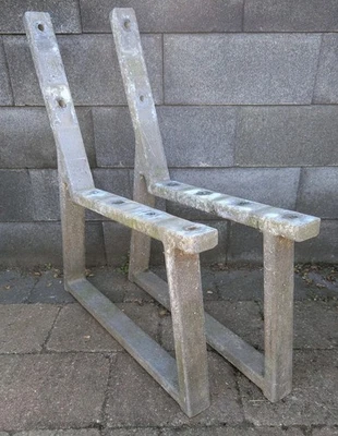 Alte Gartenbank Gusseisen Füsse Bankfüsse Seitenteile Parkbank Garten Aluguss - Bild 1 von 4