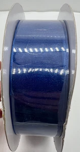 New Kirkland Wire Edged Ribbon Sparkle Blue 1.5 X 50 Yards - Picture 1 of 3