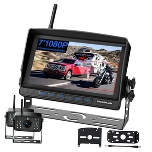 Telecamera di Backup per Camper, 7'' 1080P Telecamere di Backup per Veicoli con Rilevamento AI, - Foto 1 di 7