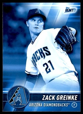 2017 Topps Bunt Blue Zack Greinke Arizona Diamondbacks #109 - Image 1 of 2