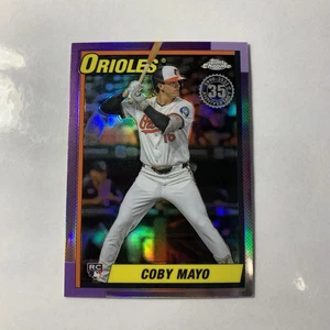 2025 Topps Chrome Coby Mayo #90CB-17 1990 Topps 35th Anniv Refractor (RC) - Imagen 1 de 2