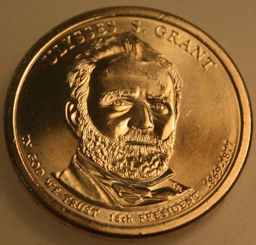 Dólar Presidencial 2011-D Uncirc BU Ulysses Grant moneda dorada bonita sin problema Foto 1 de 1