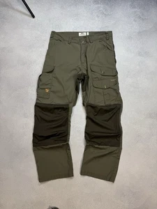 Pantalones profesionales Fjallraven G-1000 Barents calce regular cintura media caqui verde talla M - Imagen 1 de 14
