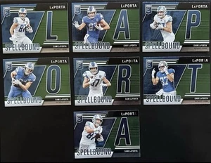 2024 Panini Donruss Elite Sam LaPorta Spellbound Green *SET COMPLETO* Lions IOWA - Foto 1 di 2