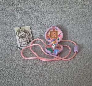 Polly Pocket pretty picture locket forme cœur 1991 Bluebird 91 made in china - Photo 1/24