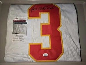 Jan Stenerud signiertes weißes Fußballtrikot Kansas City Pro (JSA) - Bild 1 von 5