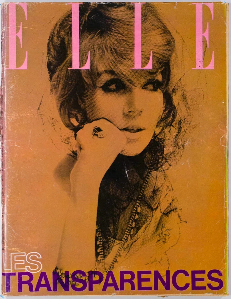 Nicole de Lamarge JACQUES SERGUINE Francois Daudet ELLE magazine November 1965 - Image 1 of 1