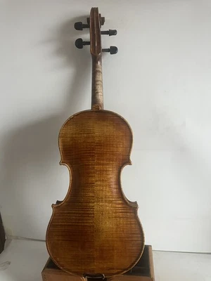 4/4 violin Guarneri  Model Flamed maple back spruce top hand Antique Style No9 - Image 1 of 4