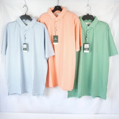 Donald Ross Jonah Short Sleeve Polo in Assorted Colors - Men's Large Lot of 3 - Image 1 of 4