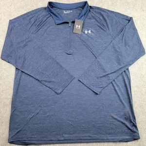Under Armour Pullover Herren 4XLT Blau Tech 2.0 Half Zip Langarm Loose Fit - Bild 1 von 13