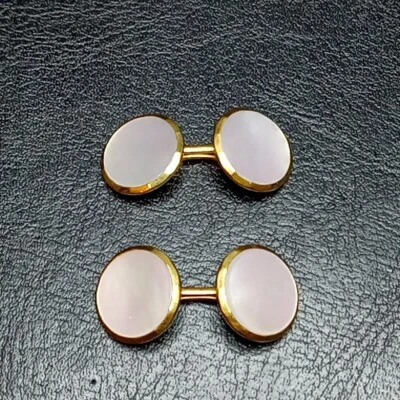 Vintage BERRY Conjunto de 4 Botões 1/20 12k GF Madrepérola. 10177 - Imagem 1 de 4