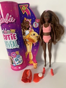 H32~NUDE BARBIE CUTIE REVEAL KITTY CAT BRUNETTE AA KIM ARTICULATED DOLL FOR OOAK - Picture 1 of 7