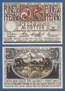 SCHLESWIG 50 Pfennig 1920 KASSENFRISCH / UNC - Picture 1 of 1