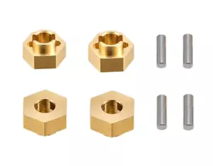 Integy Brass 7mm Hex Hub 3mm wide Axial 1/24 Crawler SCX24 SCX-24 - Picture 1 of 2