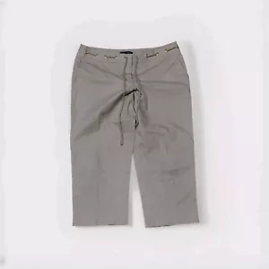 Damen-Caprihose Größe 12p Talbots Kordelzug khaki 34 x 21 neu mit Etikett mittelhoher Bund - Bild 1 von 5